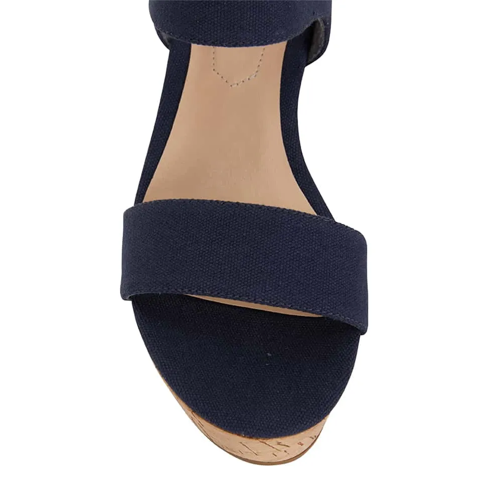 Ember Heel in Navy Fabric