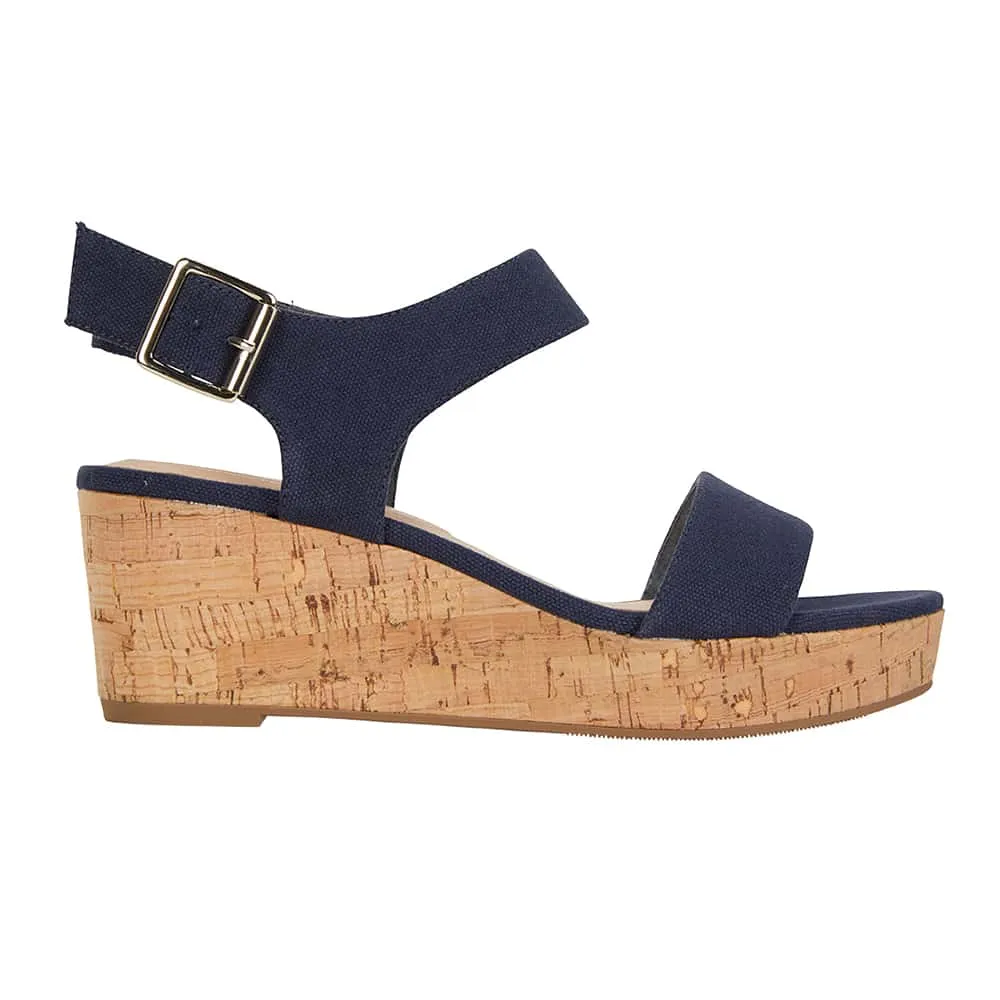 Ember Heel in Navy Fabric