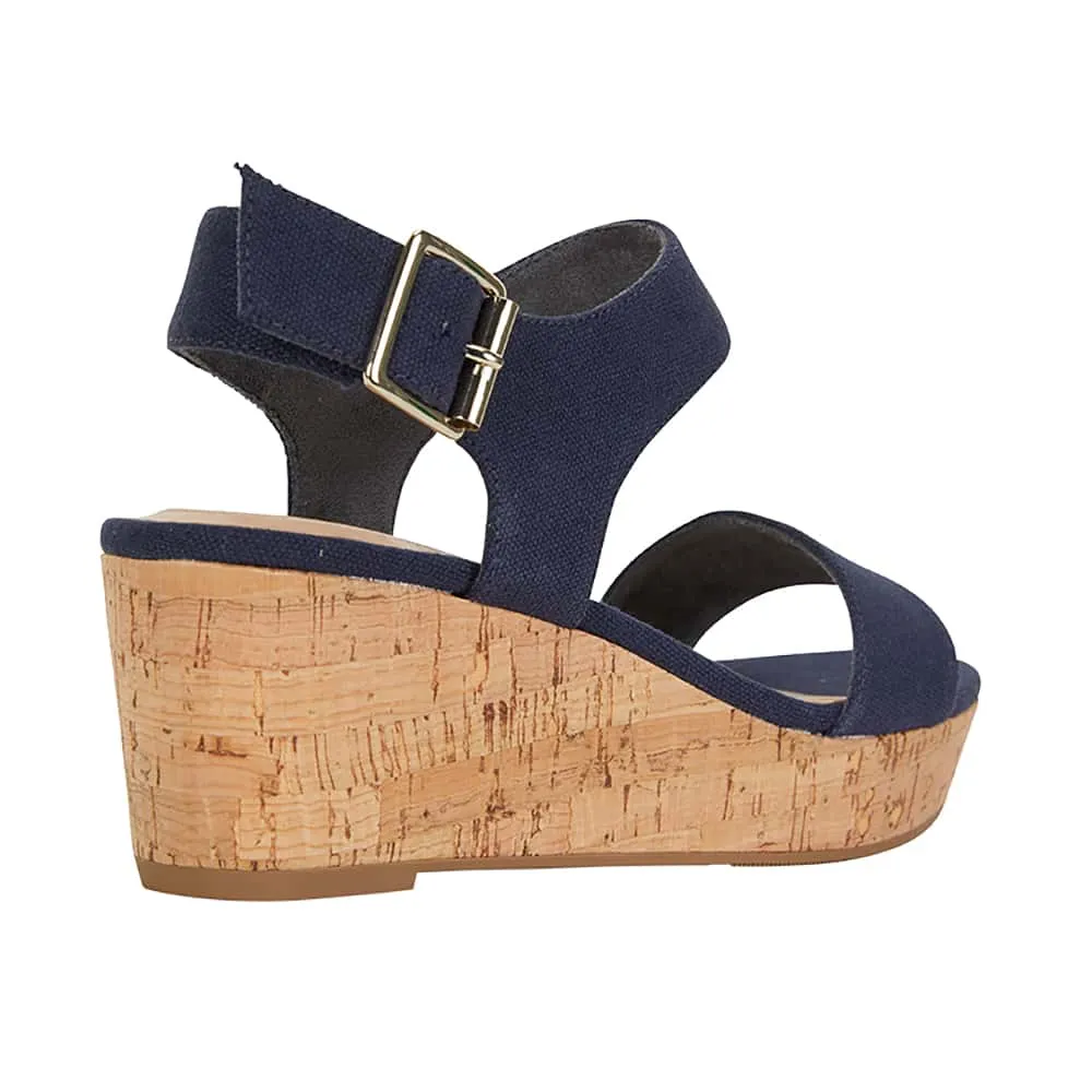 Ember Heel in Navy Fabric