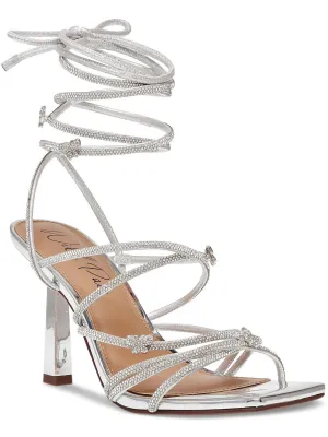 Eross Womens Patent Ankle Wrap Gladiator Sandals