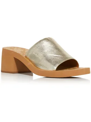 Essie Womens Slip On Casual Block Heel