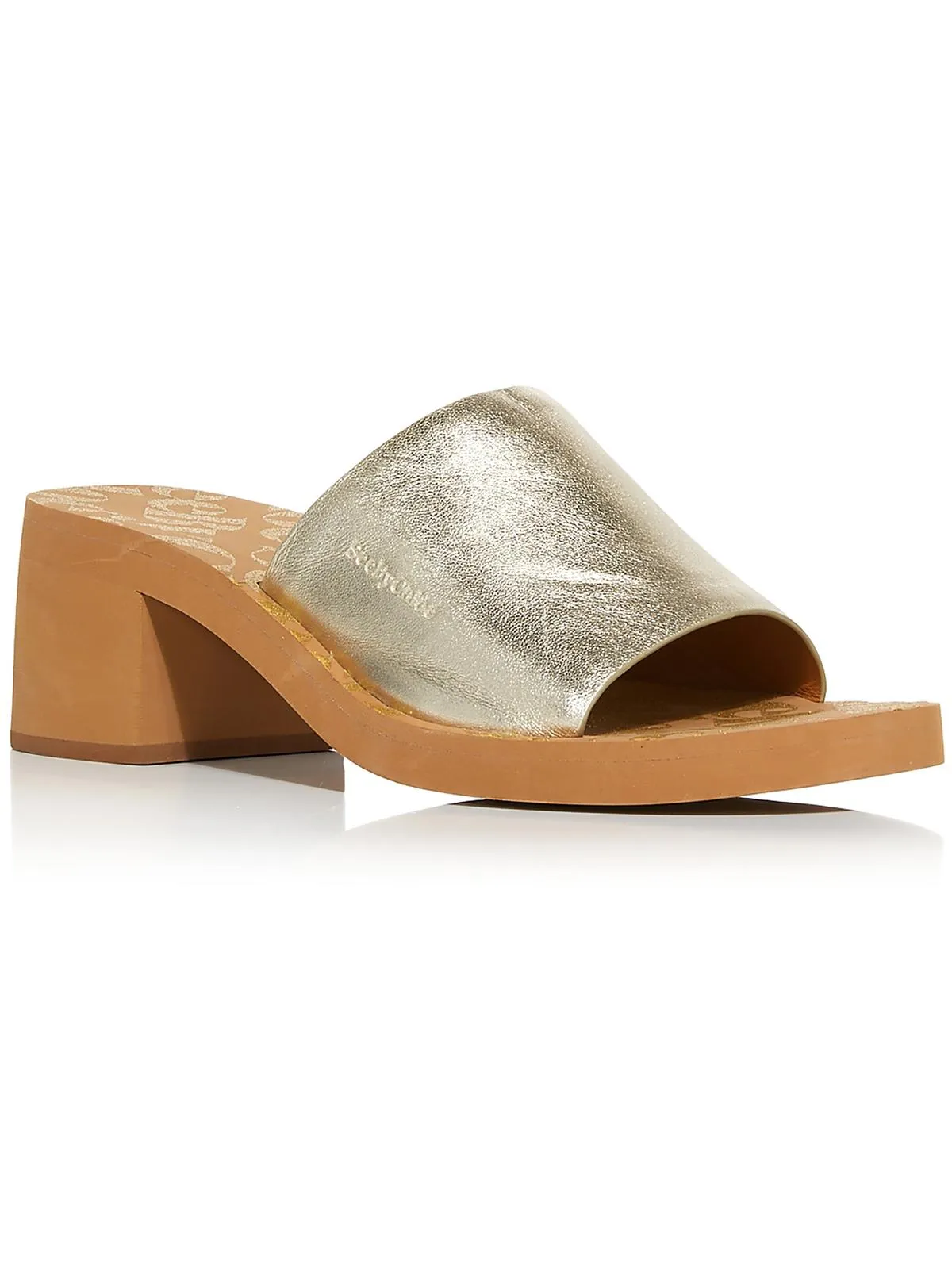 Essie Womens Slip On Casual Block Heel