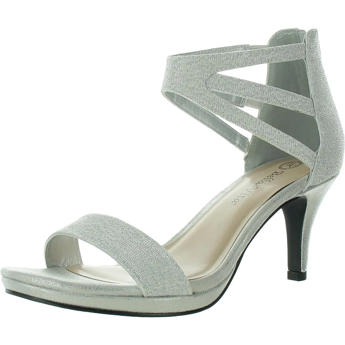 Everly Womens Leather Ankle Strap Pumps
