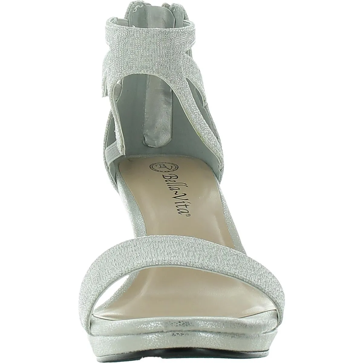 Everly Womens Leather Ankle Strap Pumps