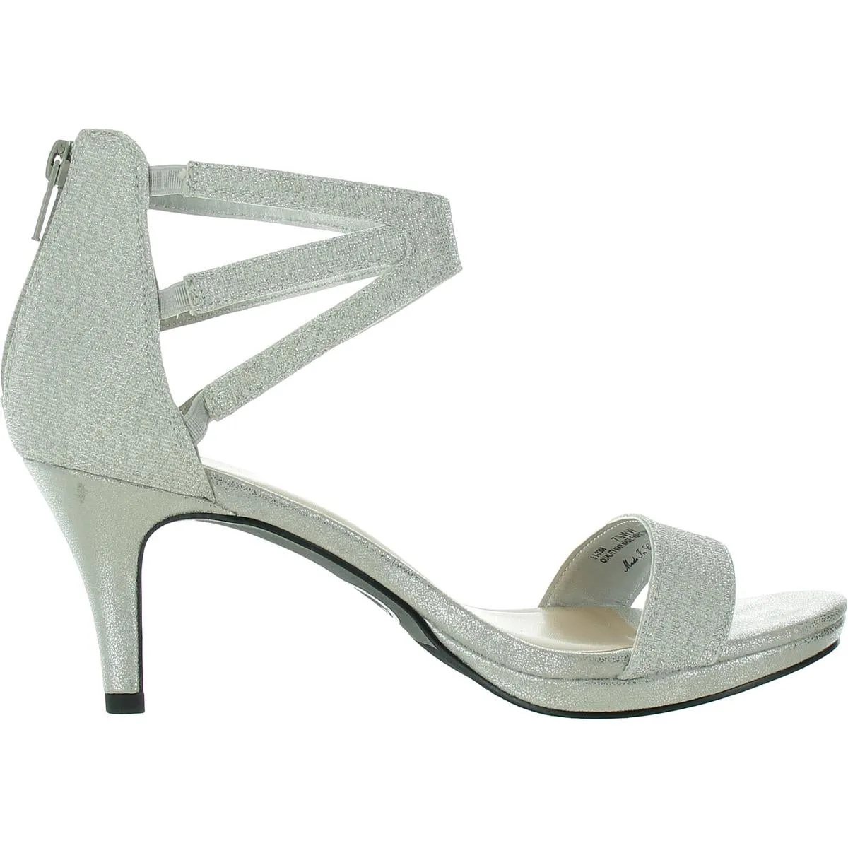Everly Womens Leather Ankle Strap Pumps
