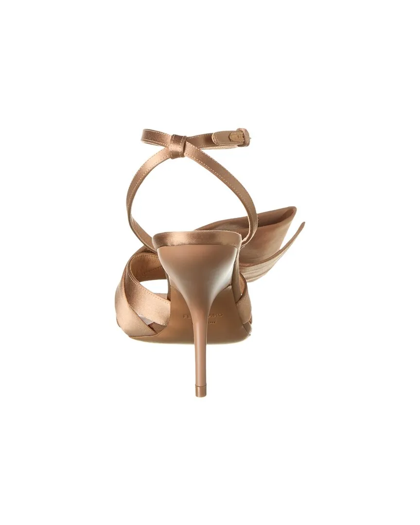 Ferragamo Helena Bow Satin Sandal