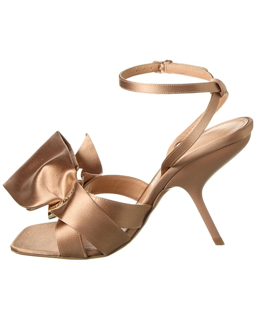 Ferragamo Helena Bow Satin Sandal