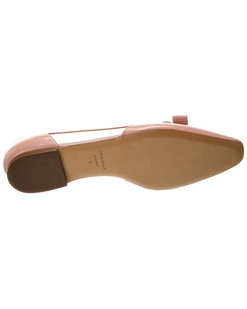 Ferragamo Terea Leather Flat