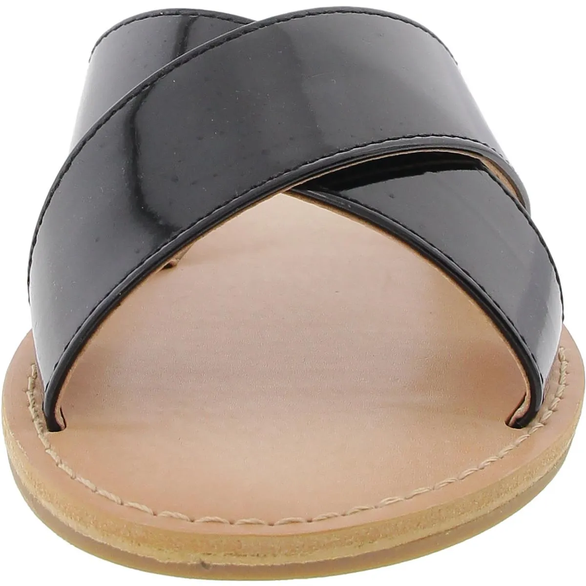 Fetch Womens Criss-Cross Slide Sandals