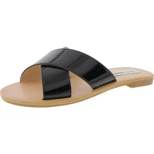 Fetch Womens Criss-Cross Slide Sandals