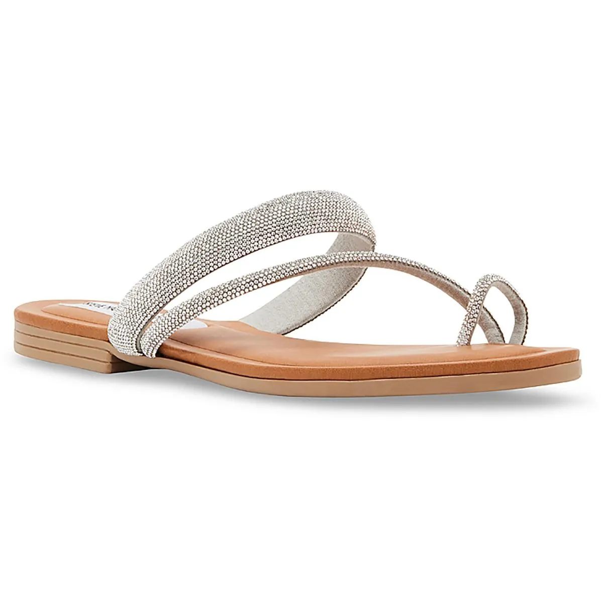Fiorra Womens Open Toe Slip On Slide Sandals