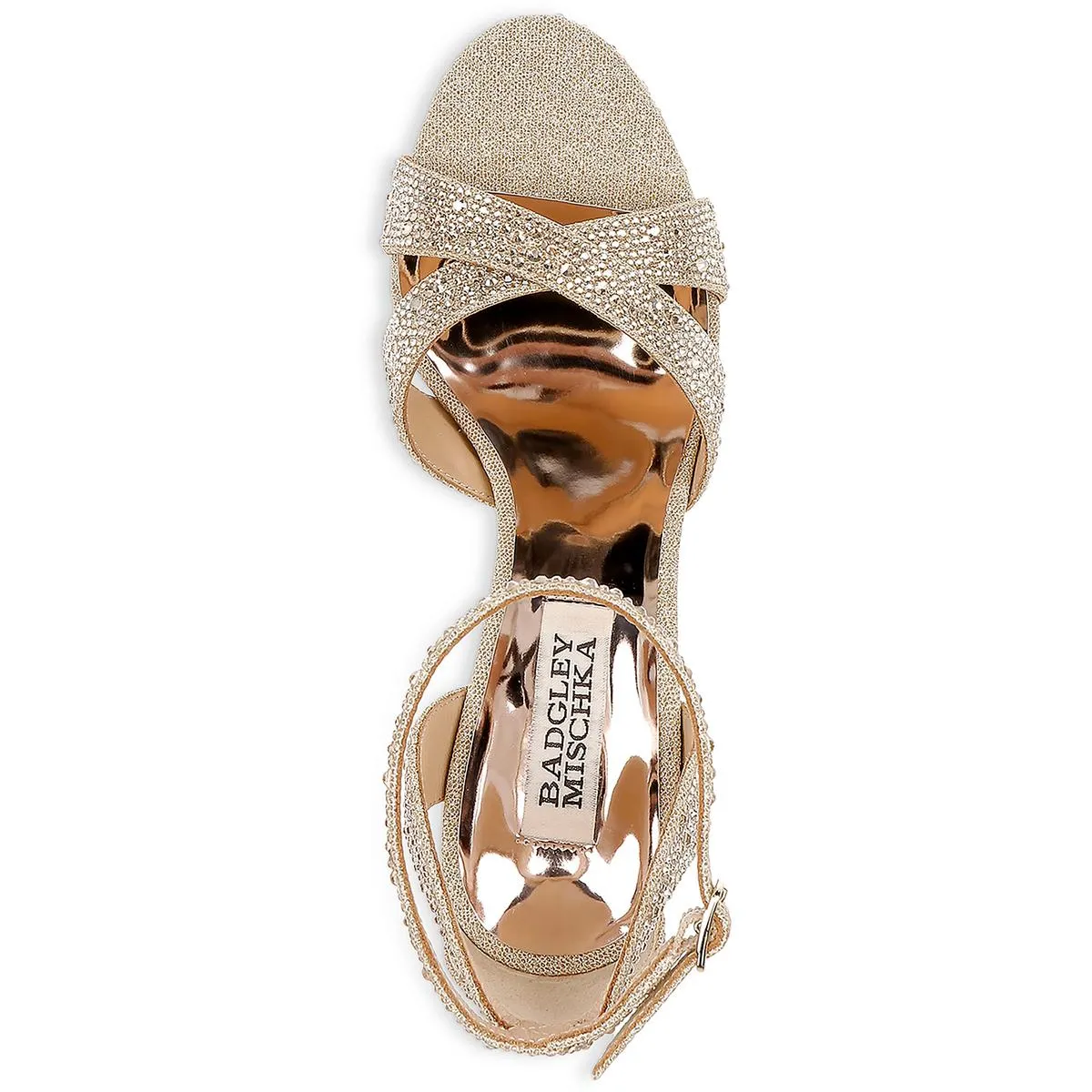 Fizz Womens Satin Rhinestone Platform Sandals