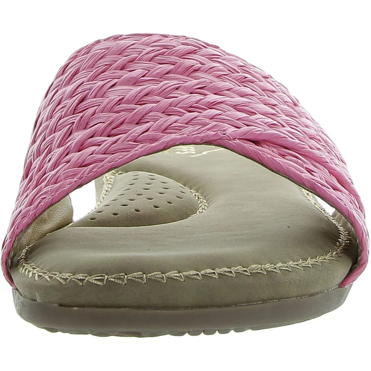 Flawless Womens Open Toe Slip On Mule Sandals