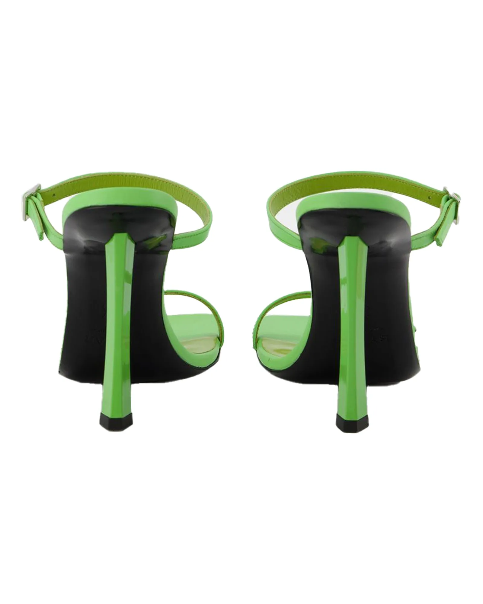 Flick Mule - By Far - Green - Leather