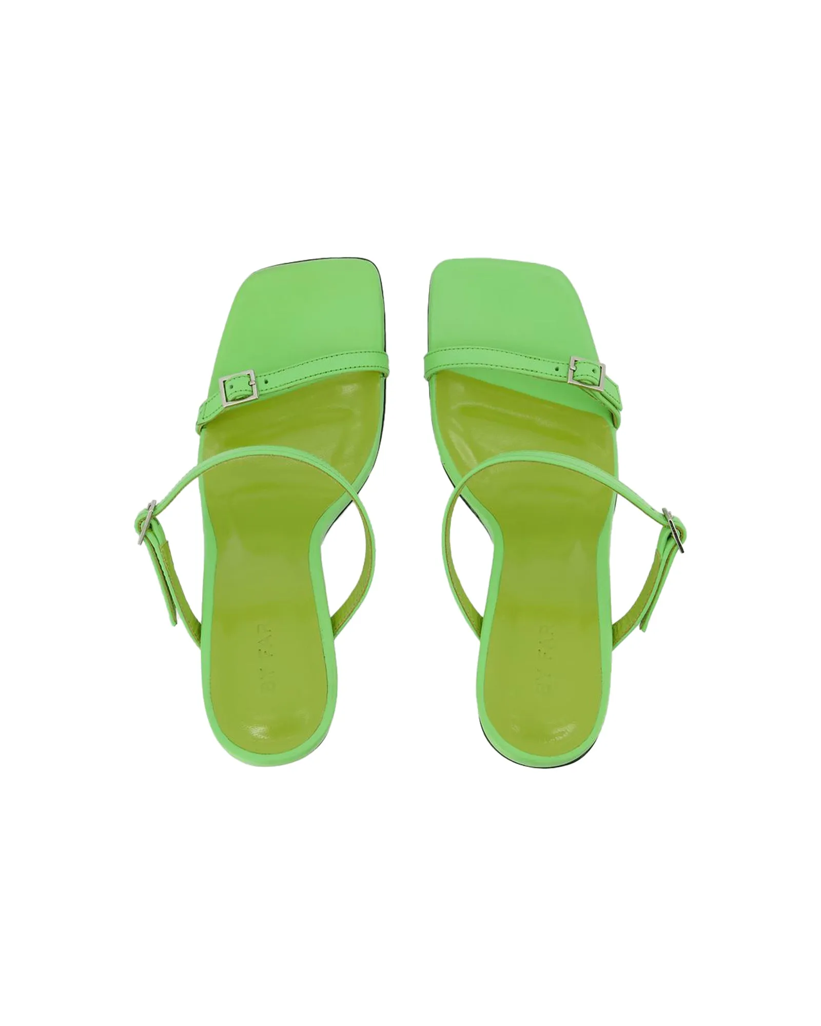 Flick Mule - By Far - Green - Leather