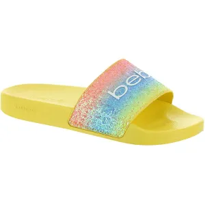 Fraida Womens Glitter Logo Slide Sandals