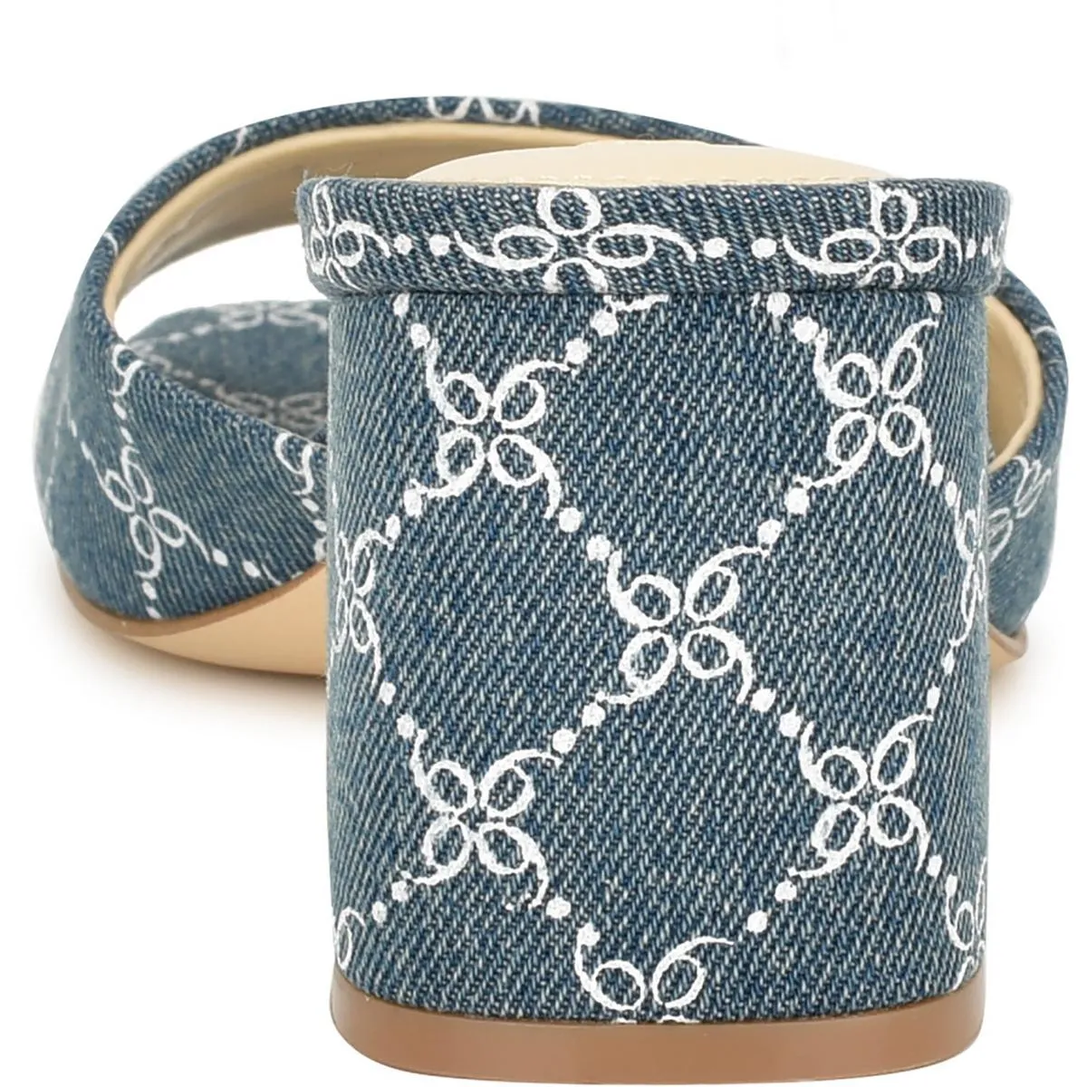 Gagen Womens Denim Slip-On Mule Sandals