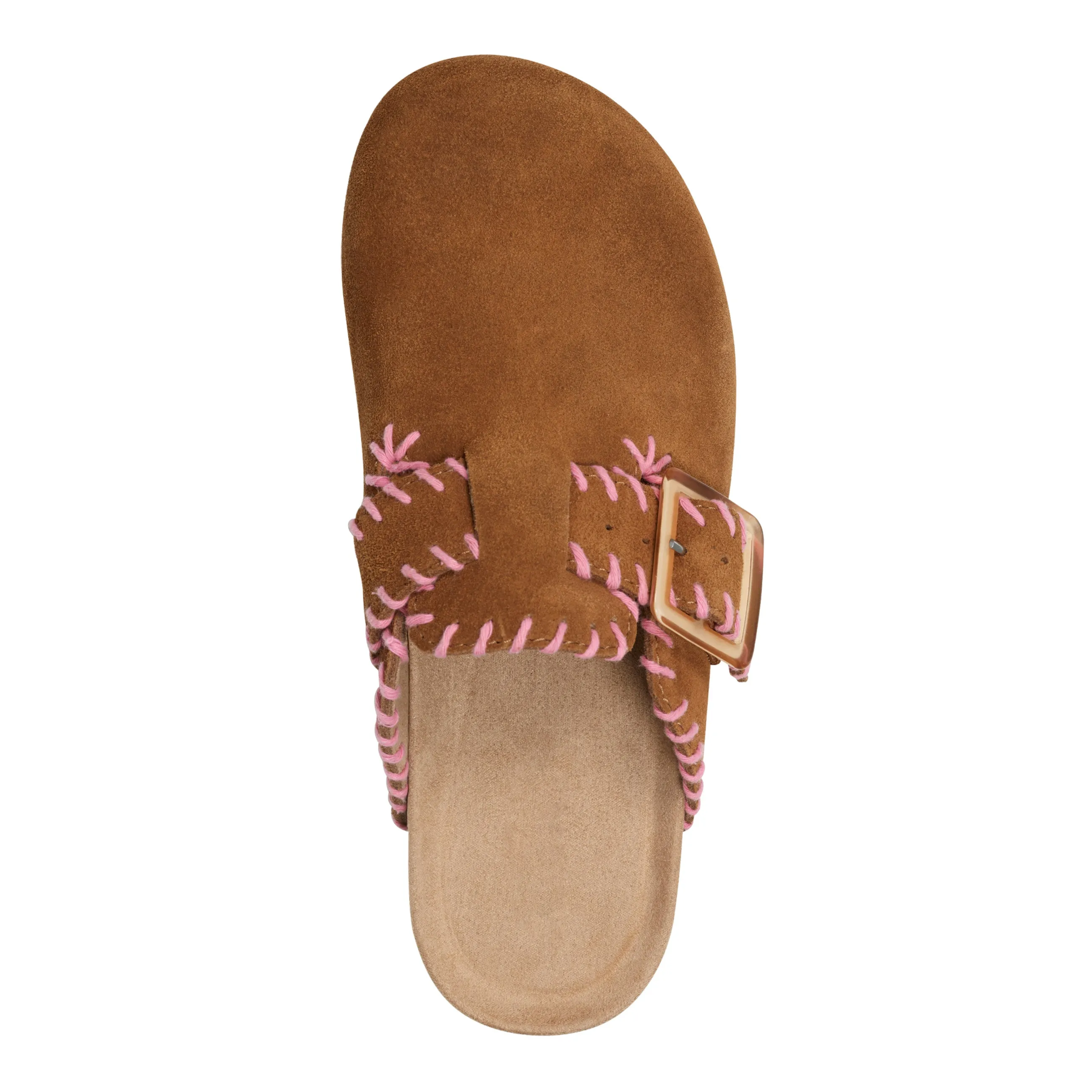 Gena Round Toe Slip-on Flat Casual Clogs