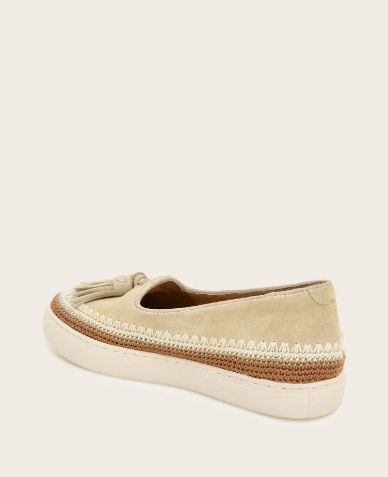 GENTLE SOULS - Citrus Tassel Suede Platform Slip On