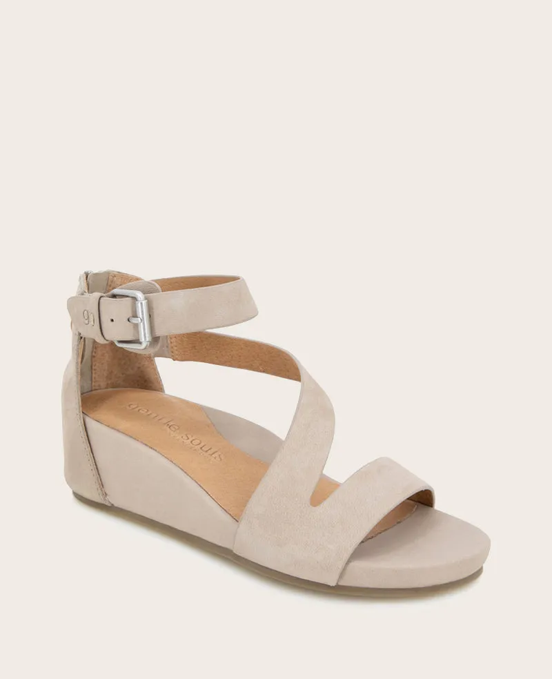GENTLE SOULS - Gwen Nubuck Wedge Sandal