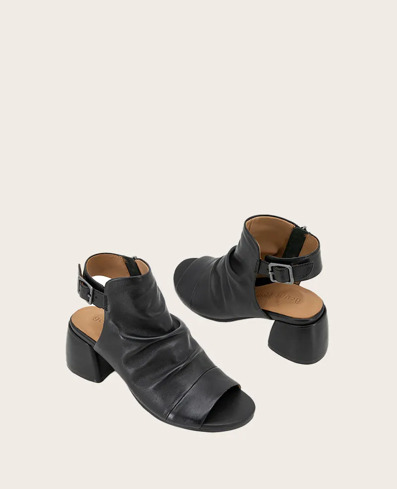 GENTLE SOULS - Marrion Leather Slingback Block Heel Sandal