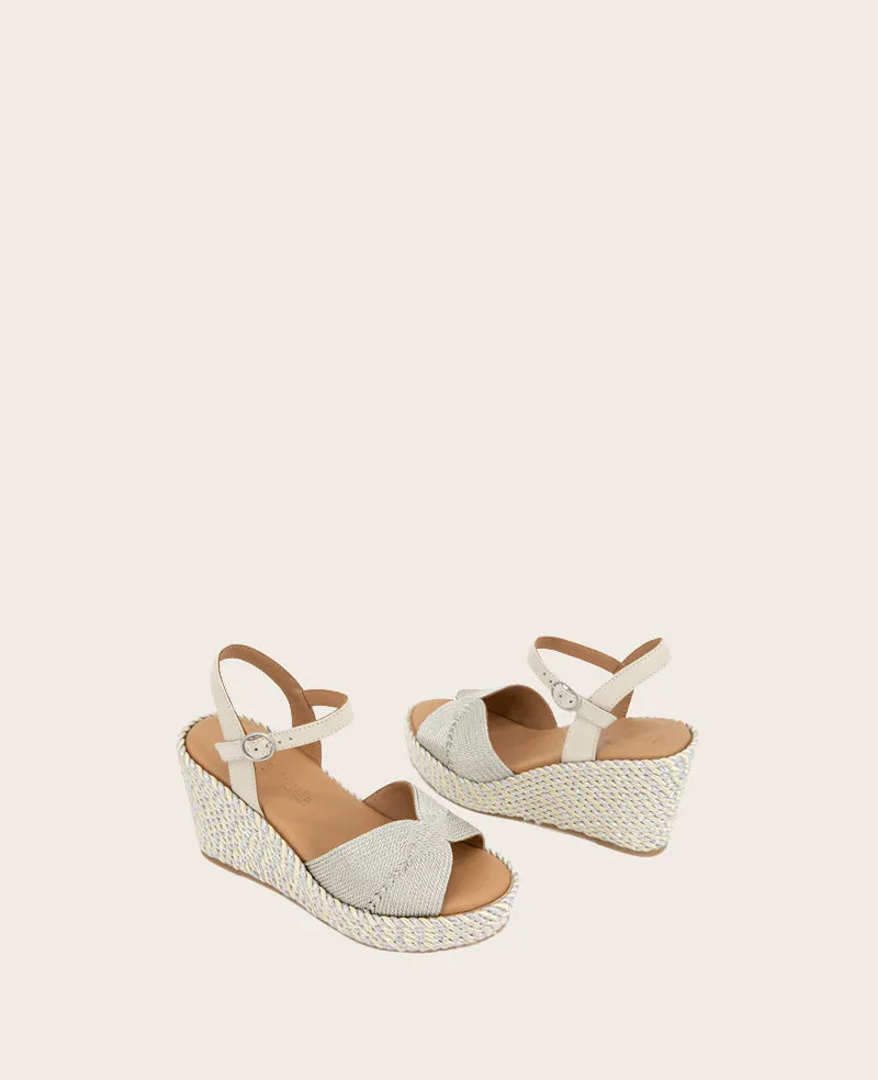 GENTLE SOULS - Nola Fabric Espadrille Wedge