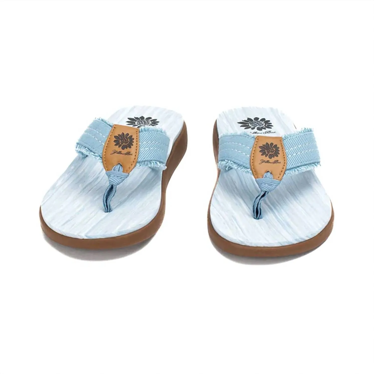 Gerri Blue Flip Flop In Light Blue Denim