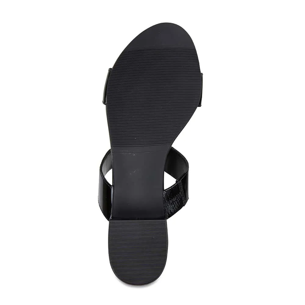 Gigi Slide in Black Patent