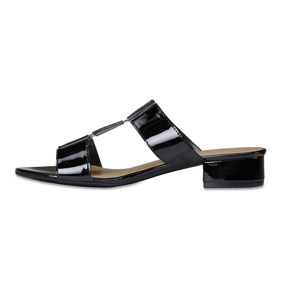 Gigi Slide in Black Patent