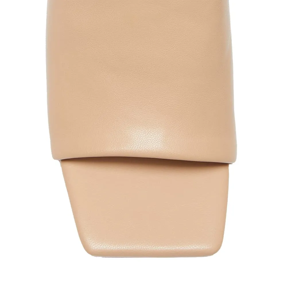 Gino Heel in Nude Smooth