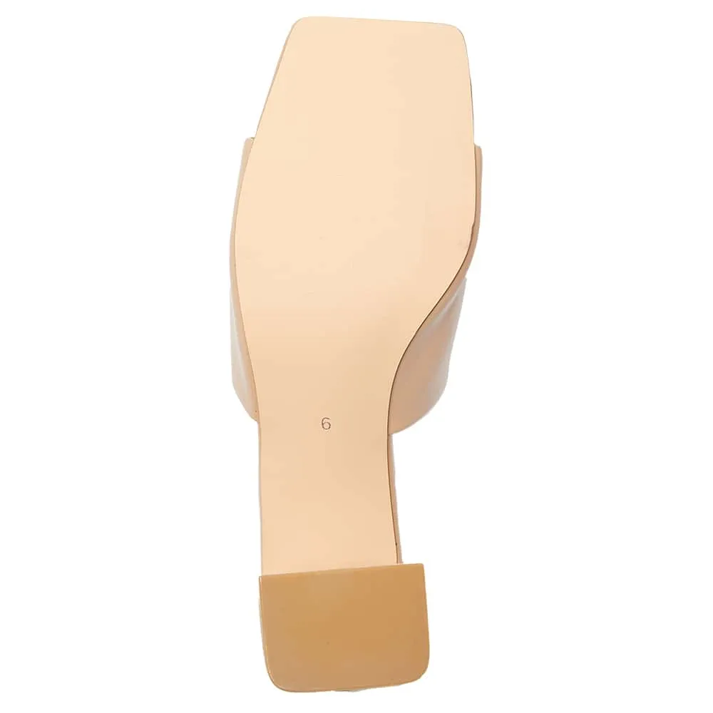 Gino Heel in Nude Smooth