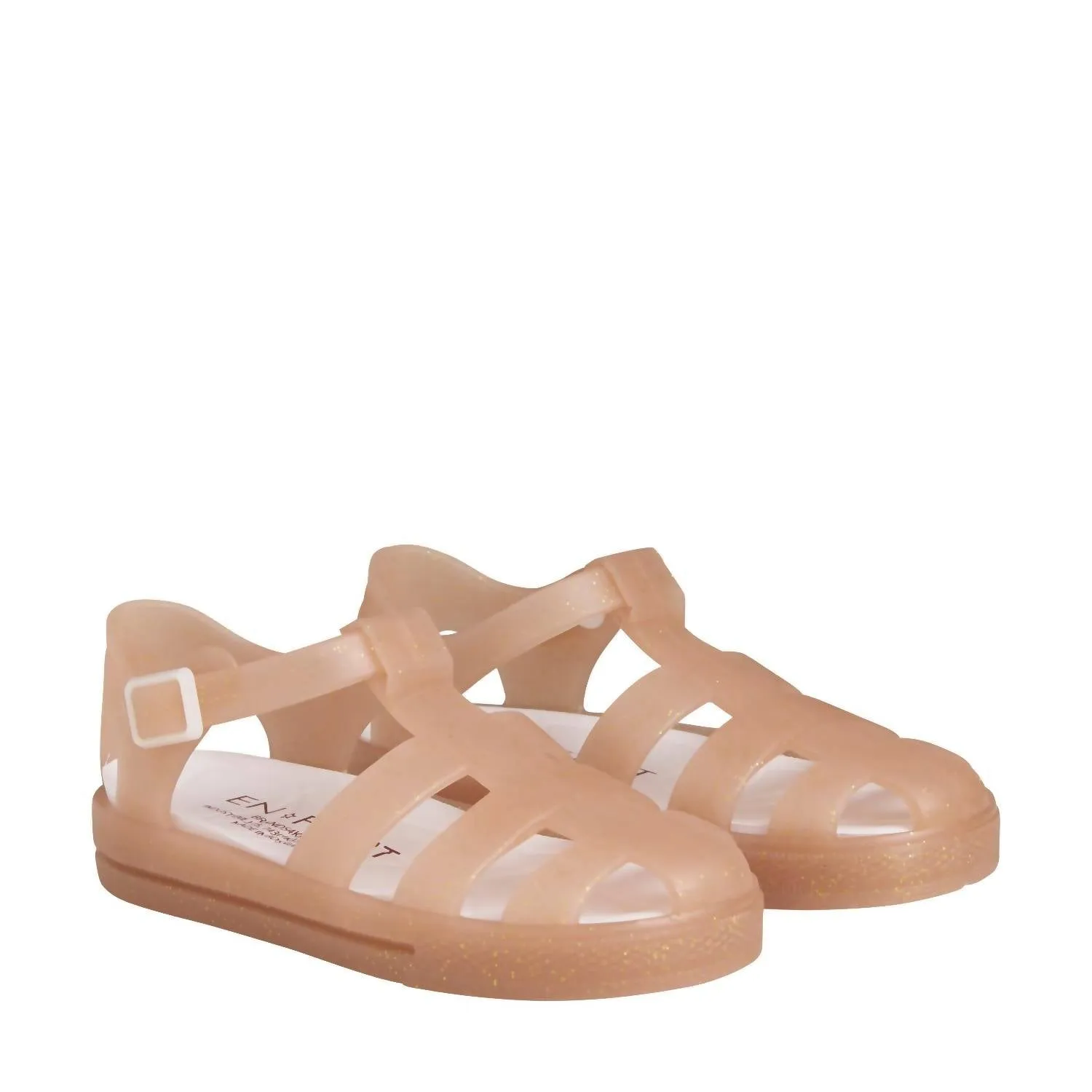 Girl's Glitter Swim Sandal In Cameo Brown