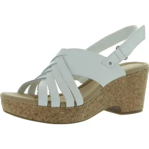 Giselle Ivy  Womens Cork Platforms Slingback Sandals
