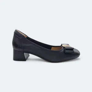 Gloria Lambskin Leather Low Heels