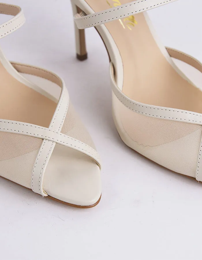 Gloxinia Off White Leather