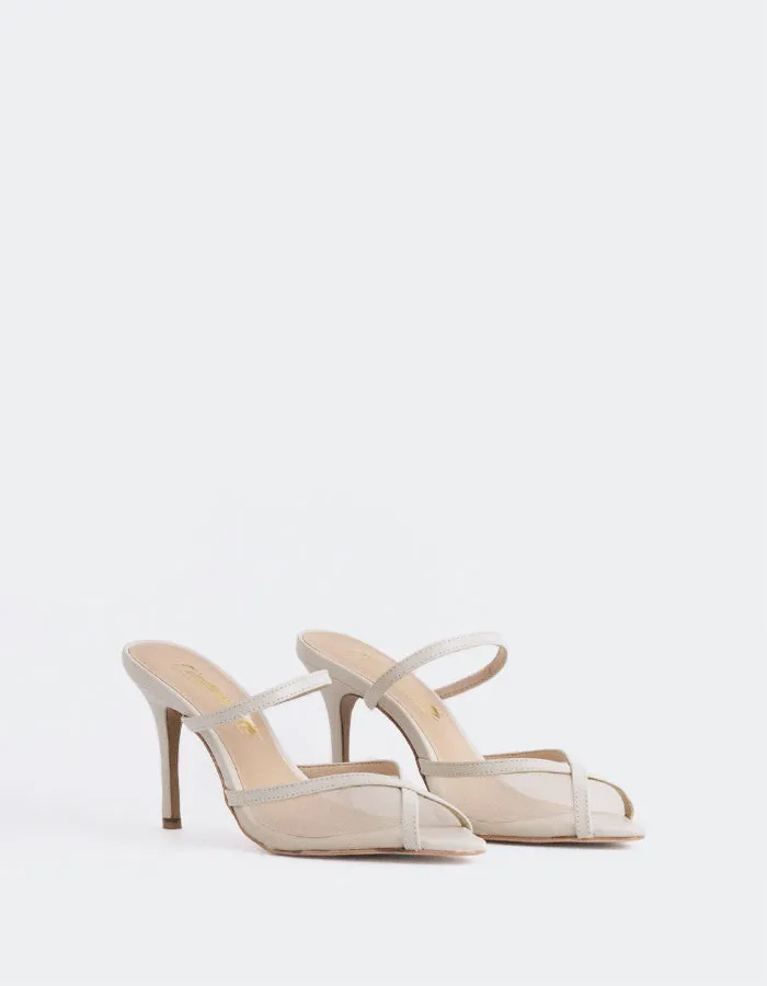 Gloxinia Off White Leather