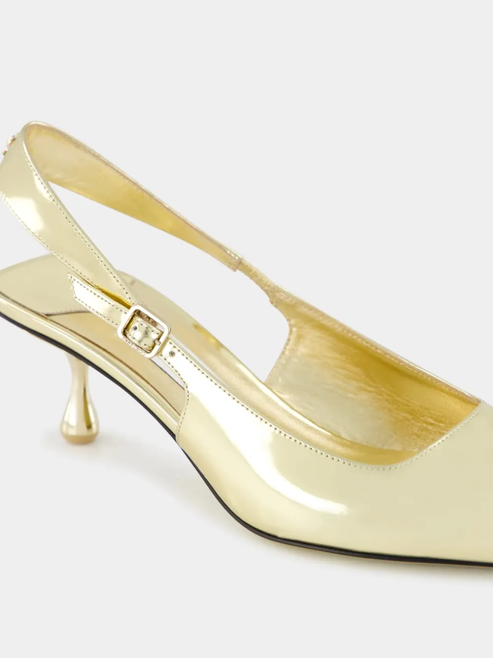 Gold Amel Slingback Pumps
