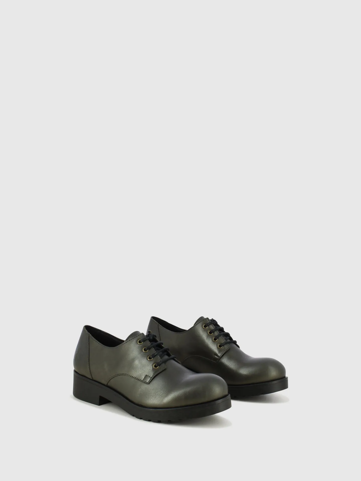 Gray Lace-up Shoes