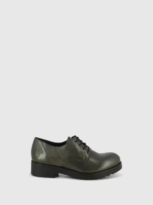 Gray Lace-up Shoes