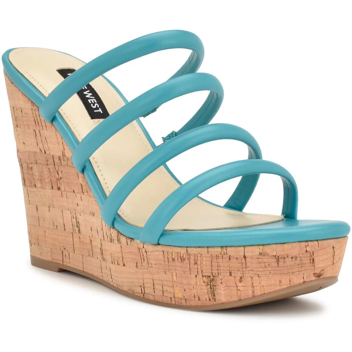 HALOWAY3 Womens Laceless Man Made Wedge Sandals