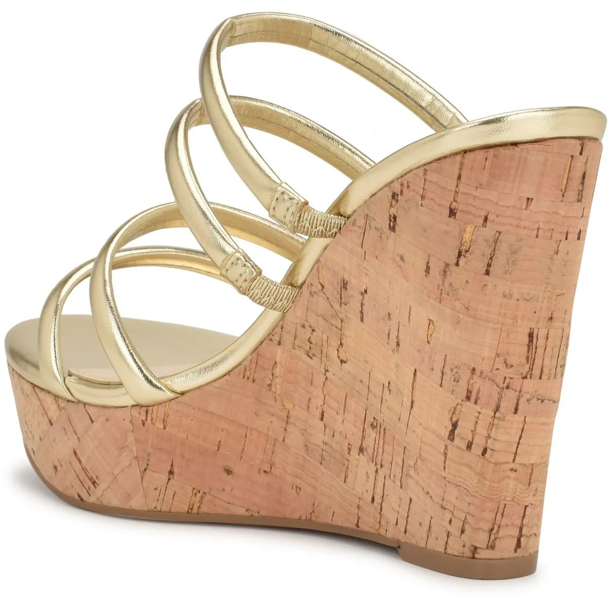 HALOWAY3 Womens Laceless Man Made Wedge Sandals