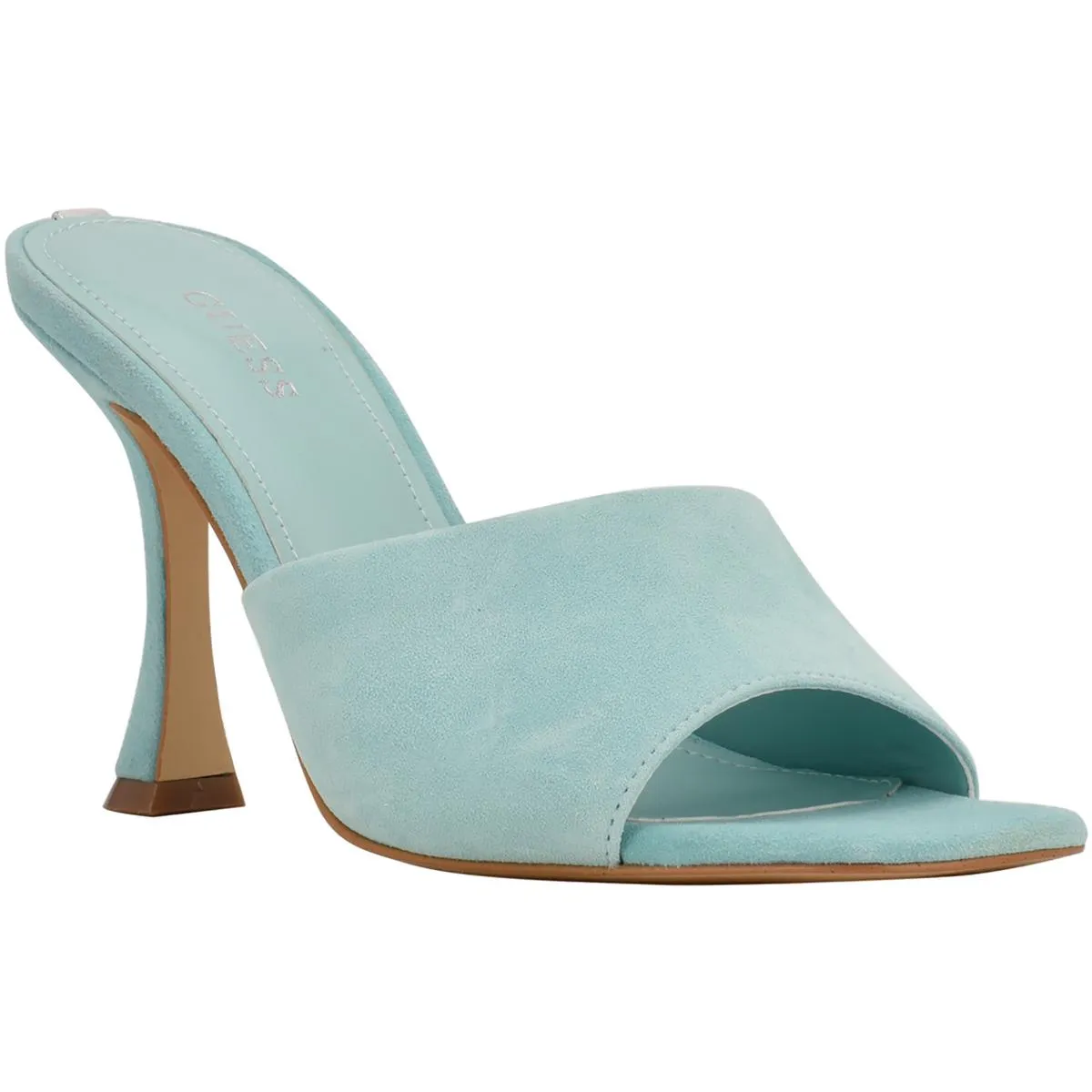 Hambree Womens Suede Open Toe Mule Sandals