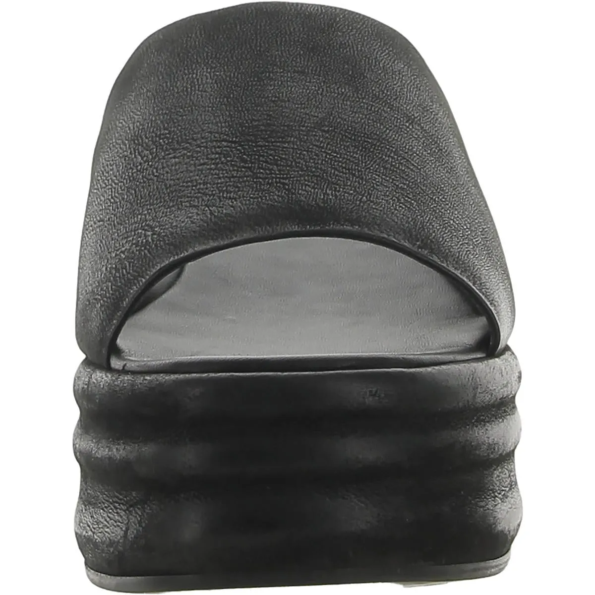 Harbor Womens Leather Wedge Platform Sandals