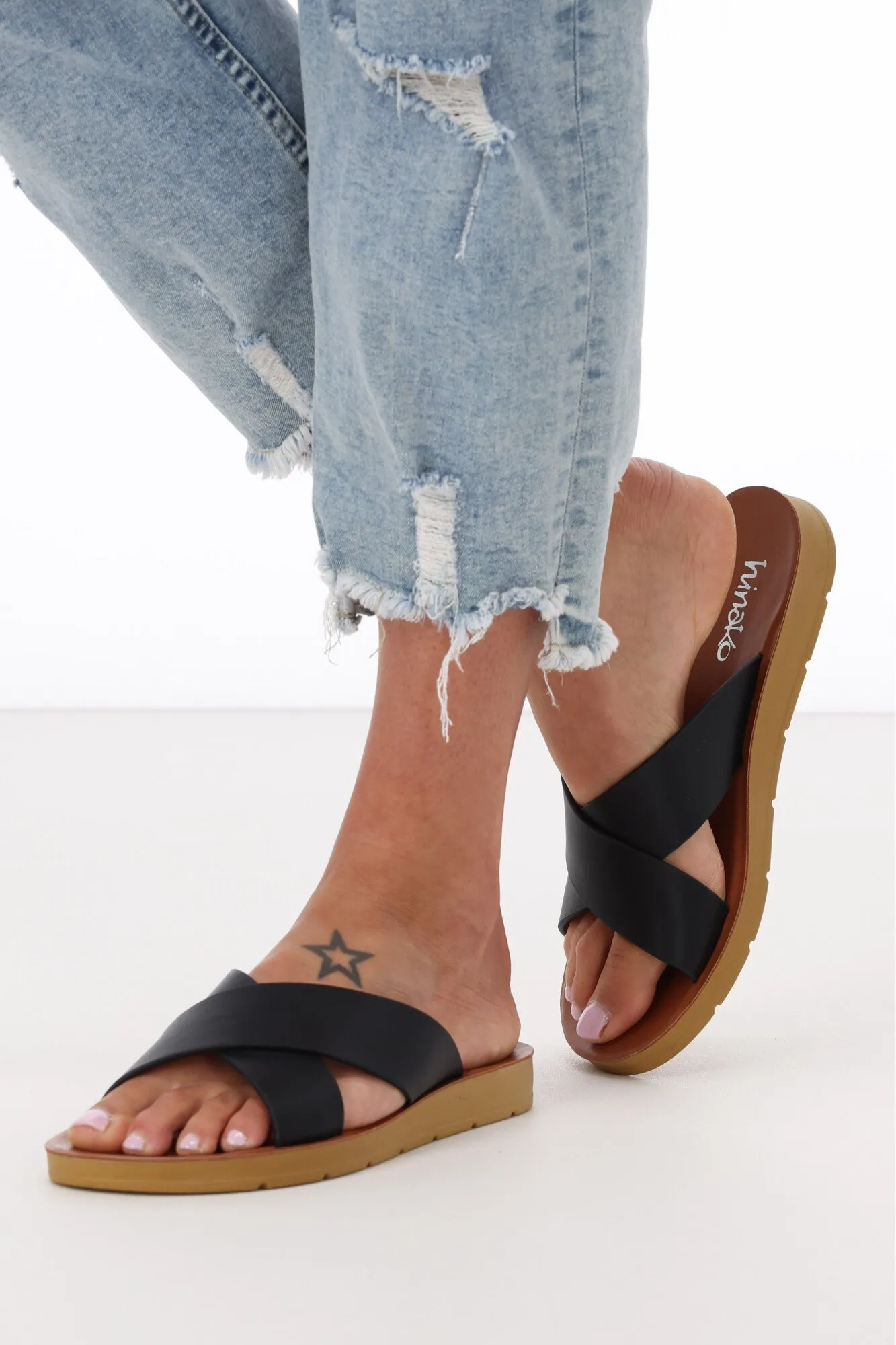 Hinako Vanessa Sandal Black