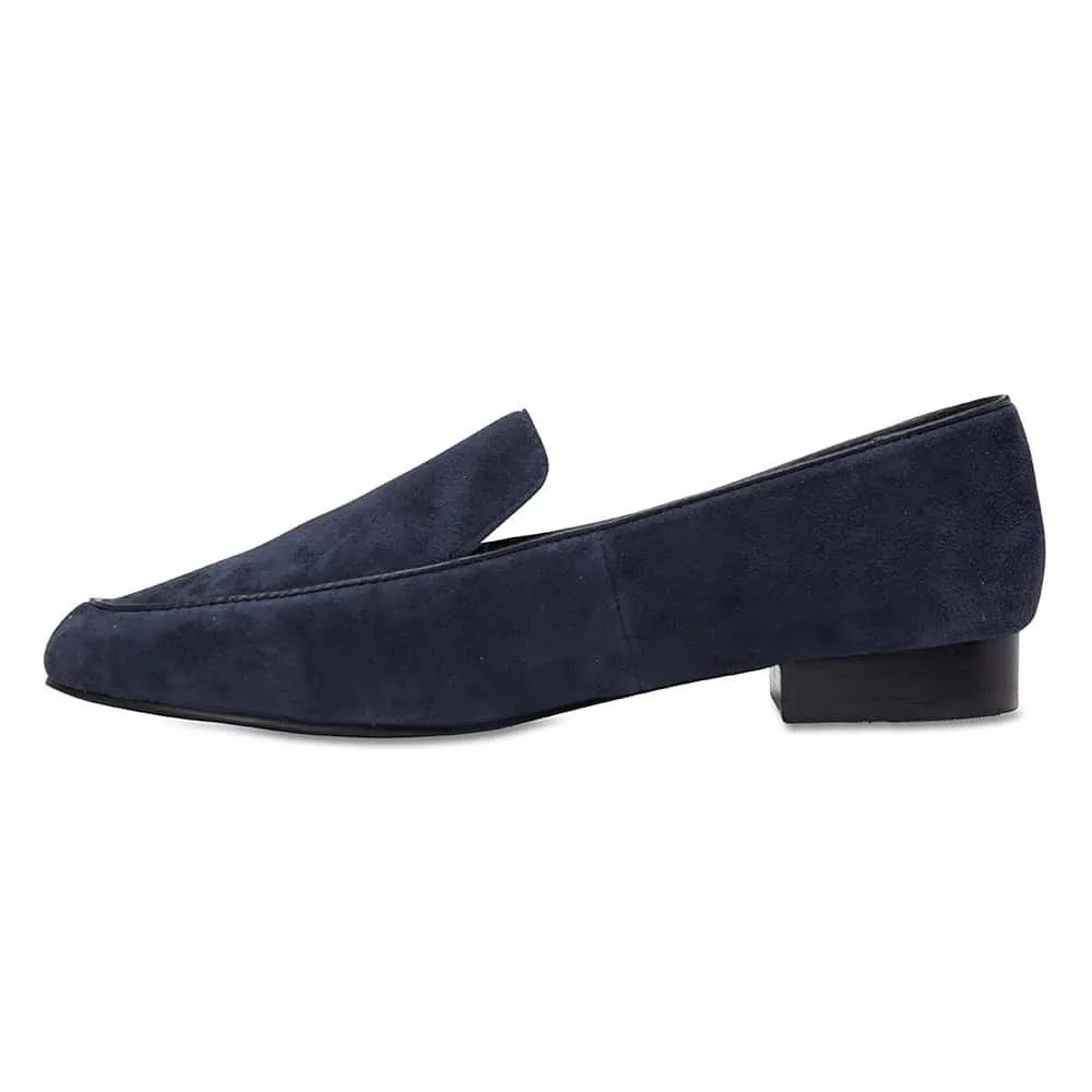 Holly Loafer in Navy Suede