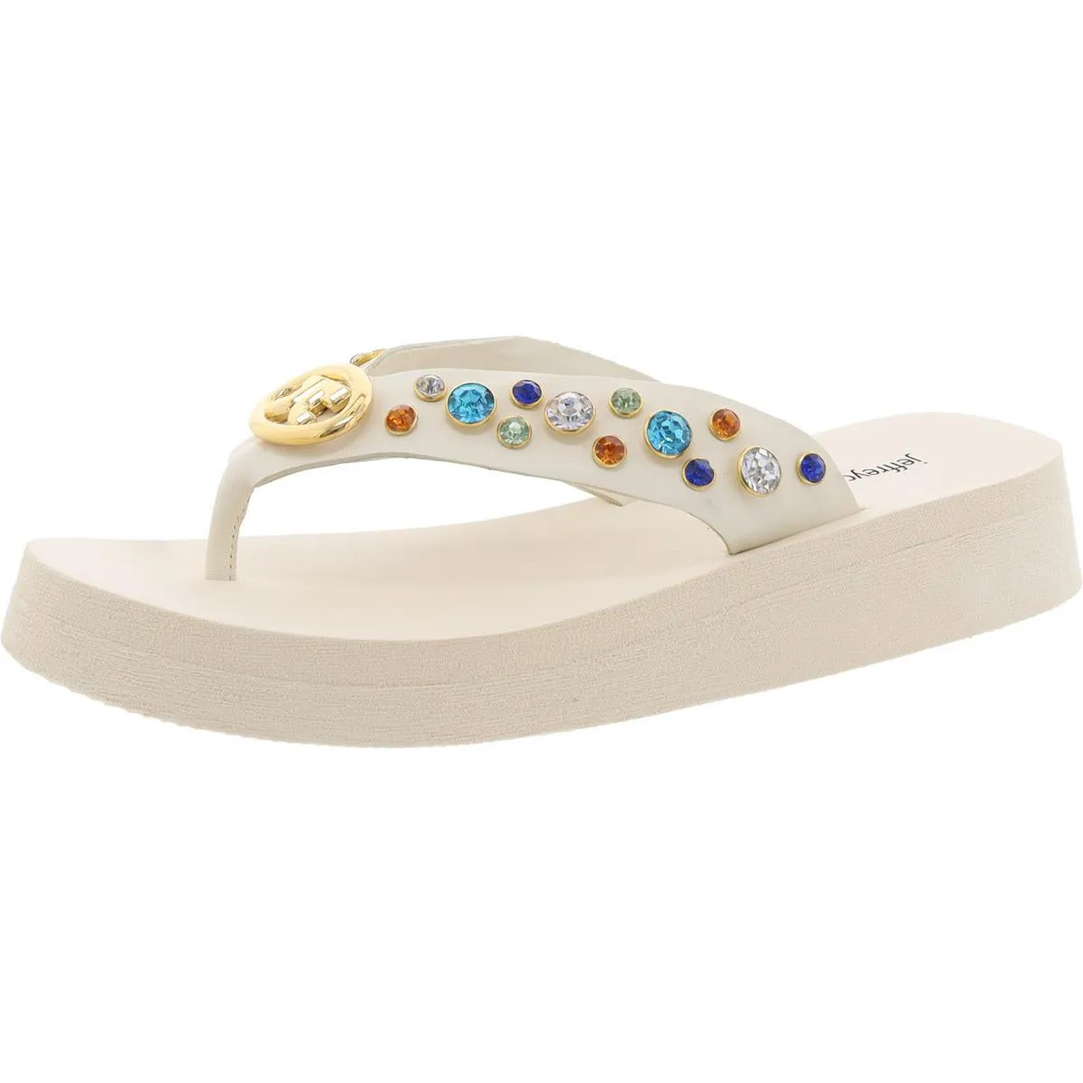 Iconics Womens Slip On Platform Platform Sandals