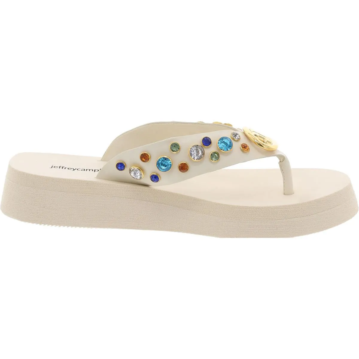 Iconics Womens Slip On Platform Platform Sandals