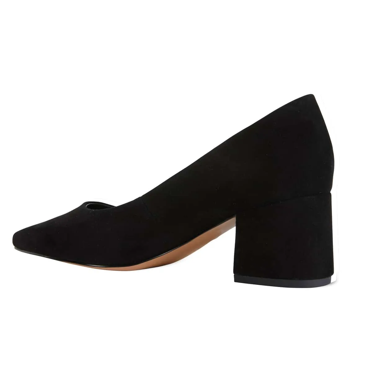 Idol Heel in Black Suede