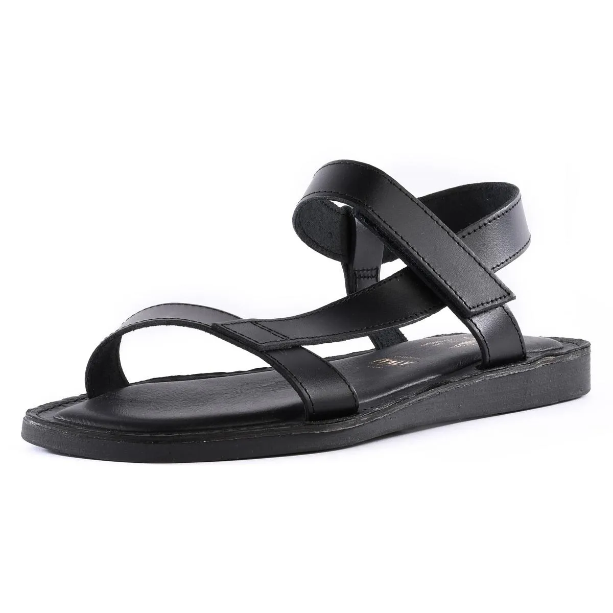 Intricate Womens Solid Leather Ankle Strap