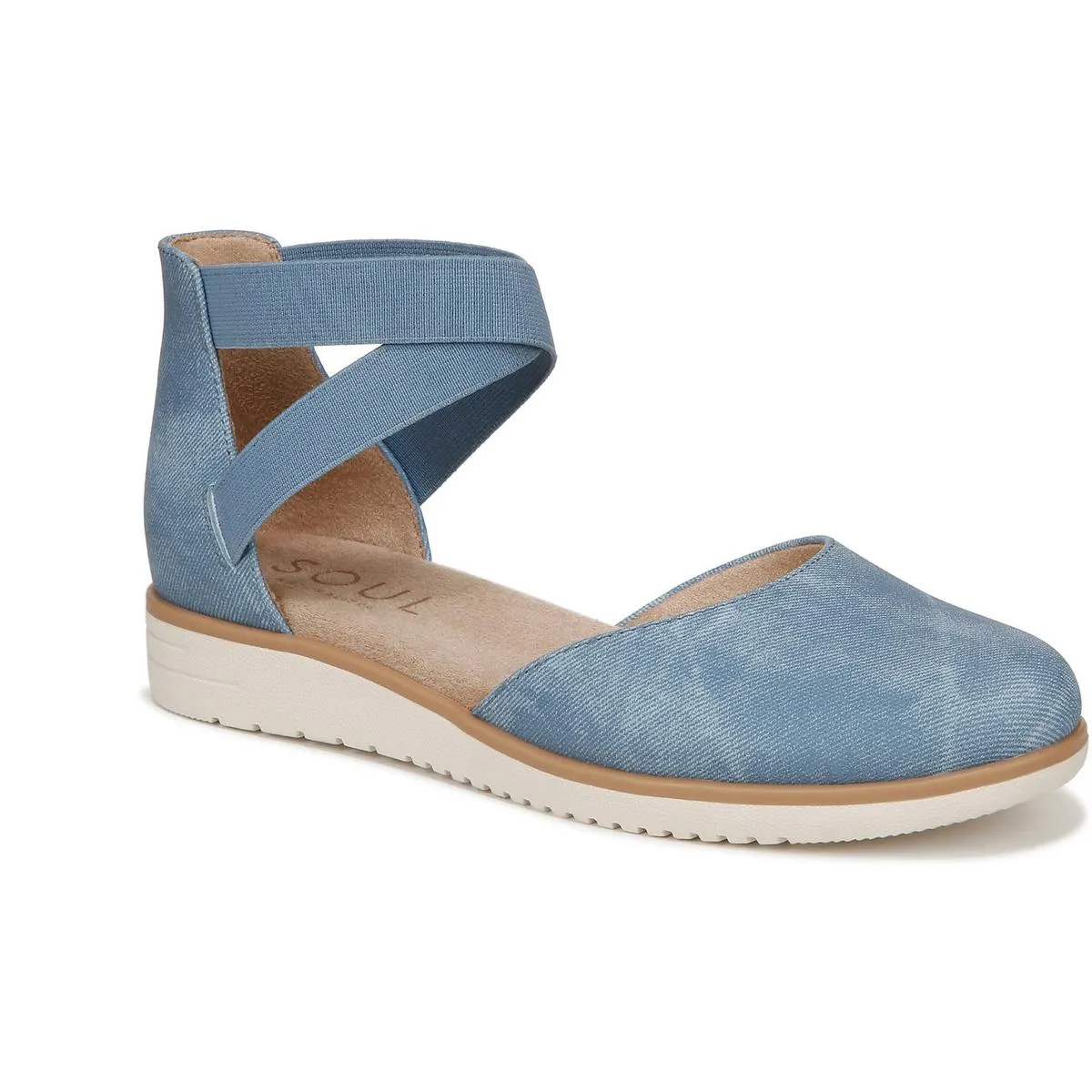 Intro Womens Cushioned Footbed Slip On Shoes